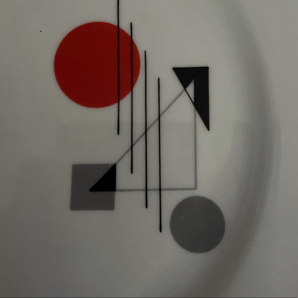 Mid Century dinner plate , 60s graphic Bavaria Germany